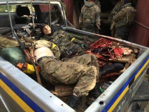 Cadaveri di soldati ucraini dopo la disfatta di Ilovaisk