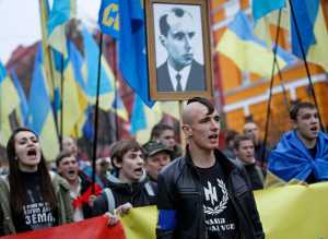 1° Gennaio 2014. Marcia in supporto di Stepan Bandera.