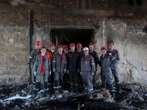 Operai dell'acciaio Metinvest a Mariupol