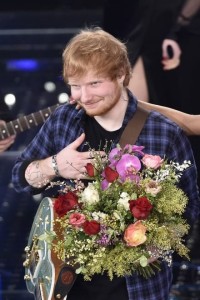 Ed Sheeran, ospite sul palco dell'Ariston